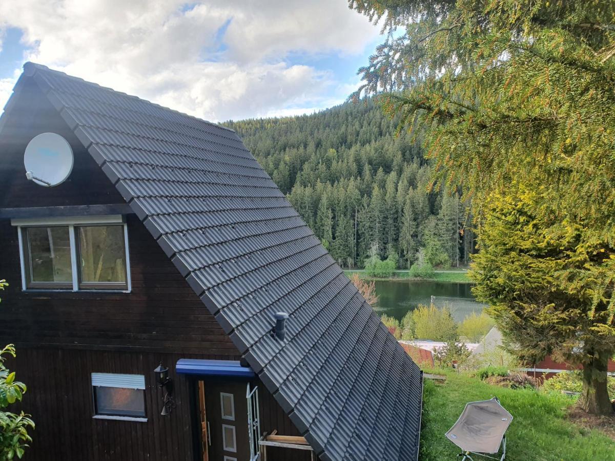 Haus Adler - Komplettes Ferienhaus Am Badesee Erzgrube エクステリア 写真